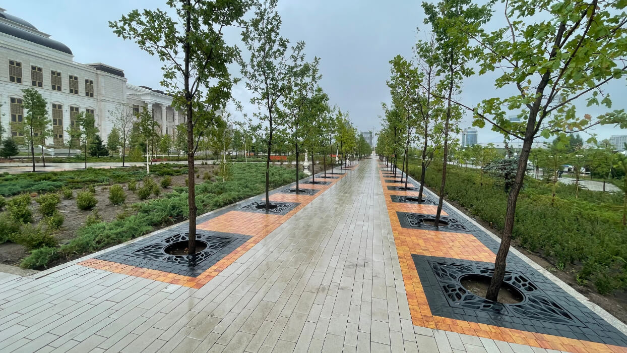 Приствольная решетка для дерева ZKING CRUST 1.2х1.2м Черная в Новошахтинске фото