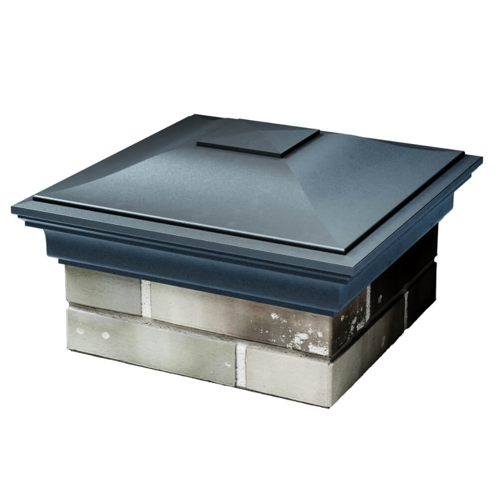 Колпак Zking Монблан Серый на столб 1.5х1.5 кирпича (385х385мм) в Новошахтинске фото