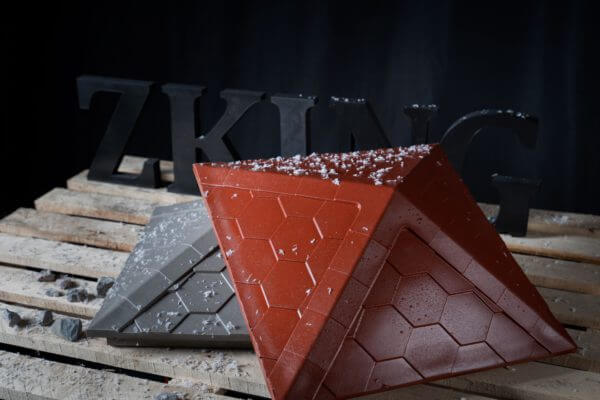 Колпак Zking Эверест Красный на столб 1.5х1.5 кирпича (390х390мм) в Новошахтинске фото