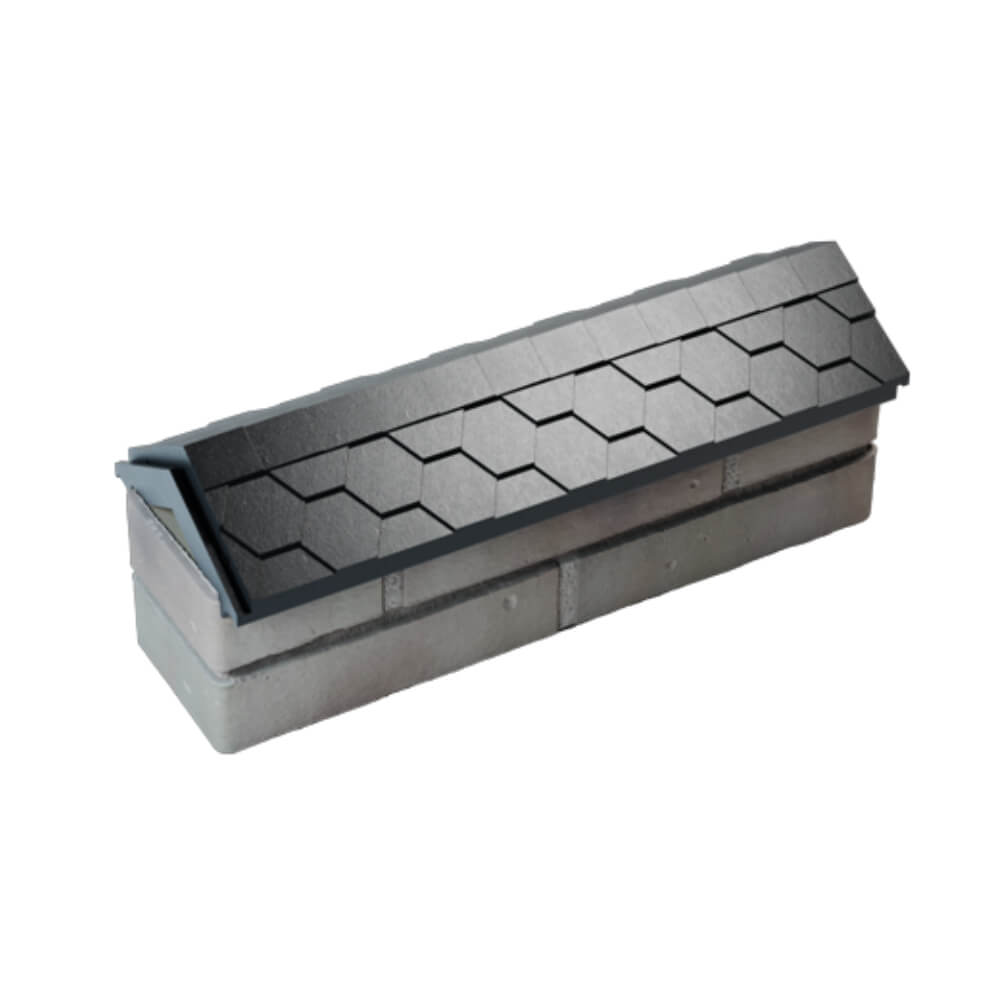 Парапет Zking Эверест Черный с посадкой на 0.5 кирпича (130мм) в Новошахтинске фото