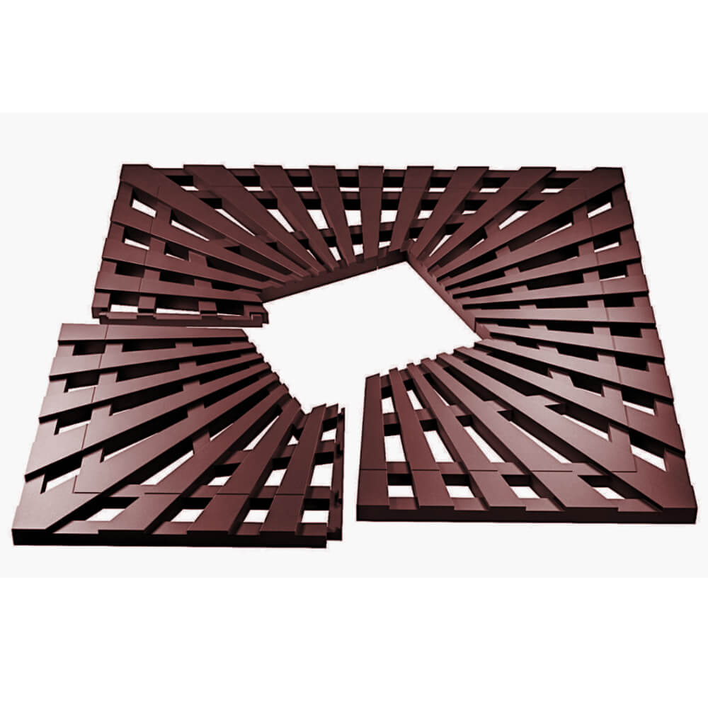 Приствольная решетка для дерева ZKING ATMOSPHERE 1.2х1.2м Коричневая в Новошахтинске фото