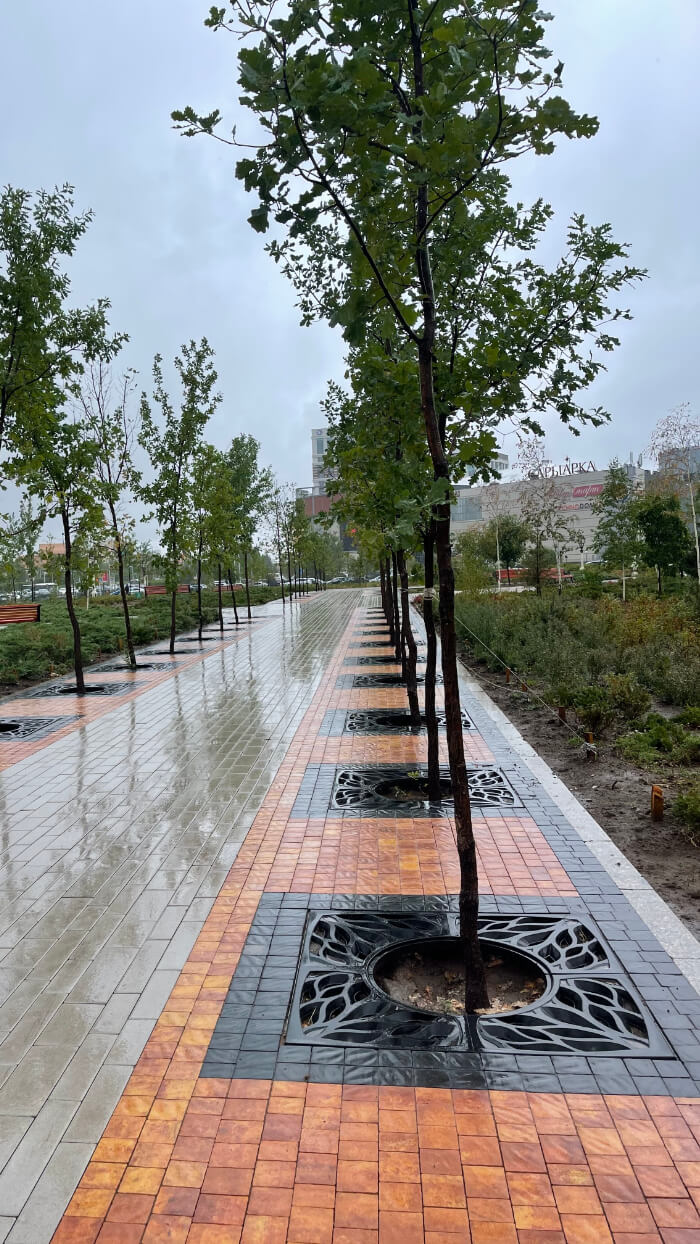 Приствольная решетка для дерева ZKING CRUST 1.2х1.2м Черная в Новошахтинске фото