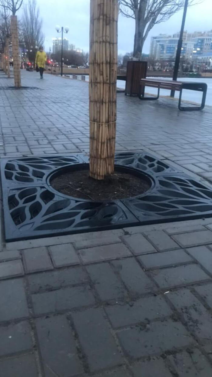 Приствольная решетка для дерева ZKING CRUST 1.2х1.2м Черная в Новошахтинске фото