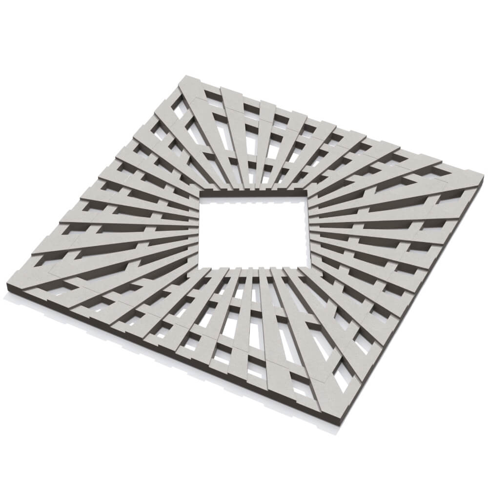 Приствольная решетка для дерева ZKING ATMOSPHERE 1.2х1.2м Бежевая в Новошахтинске фото