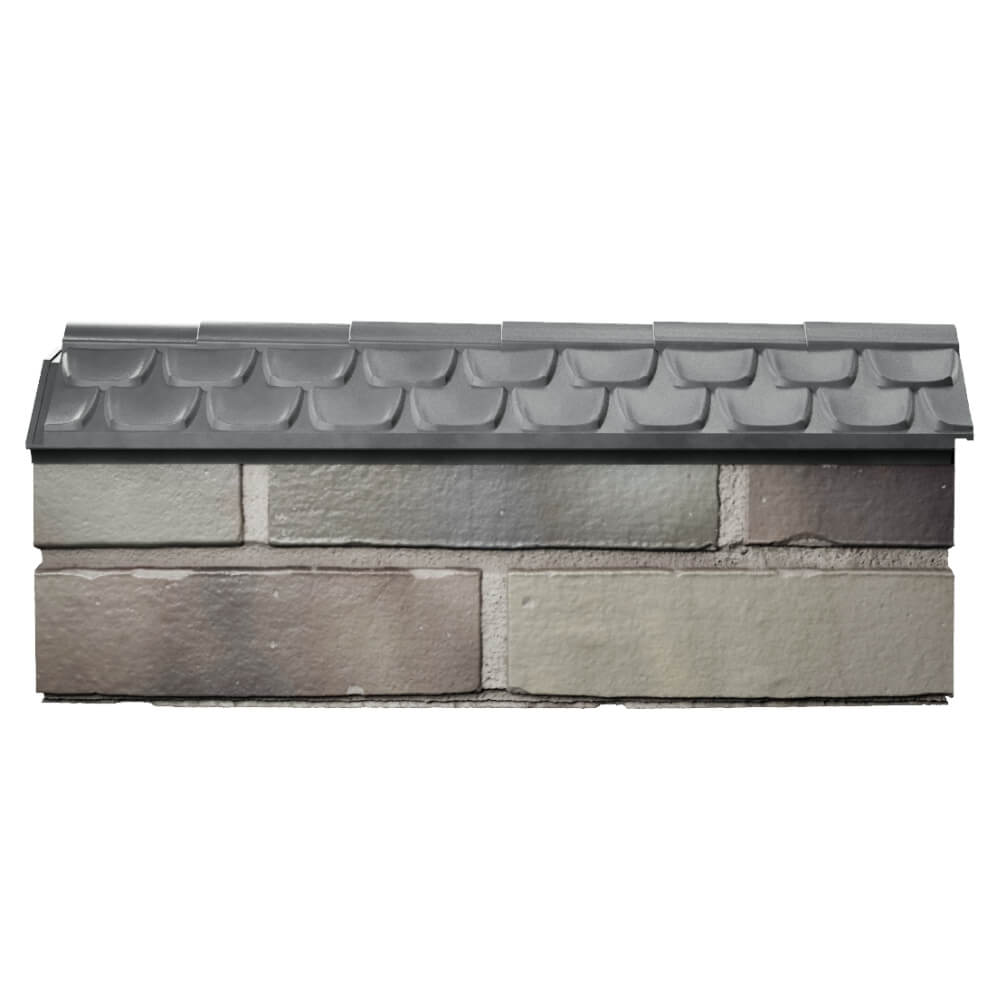 Парапет Zking Эльбрус Серый с посадкой на 0.5 кирпича (130мм) в Новошахтинске фото