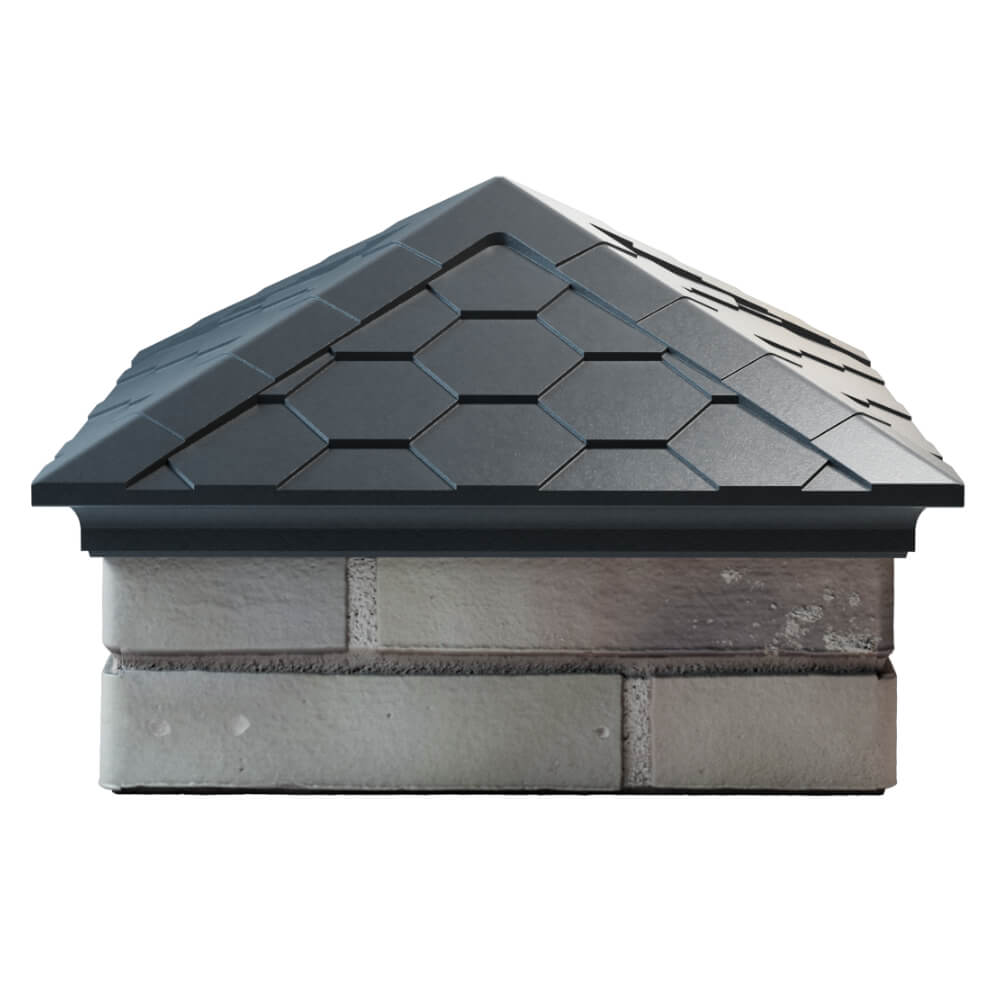 Колпак Zking Эверест Серый на столб 1.5х1.5 кирпича (390х390мм) Новошахтинск фото