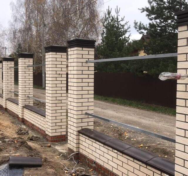 Колпак Zking Бона ХайТек Коричневый на столб 1.5х1.5 кирпича (385х385мм) в Новошахтинске фото