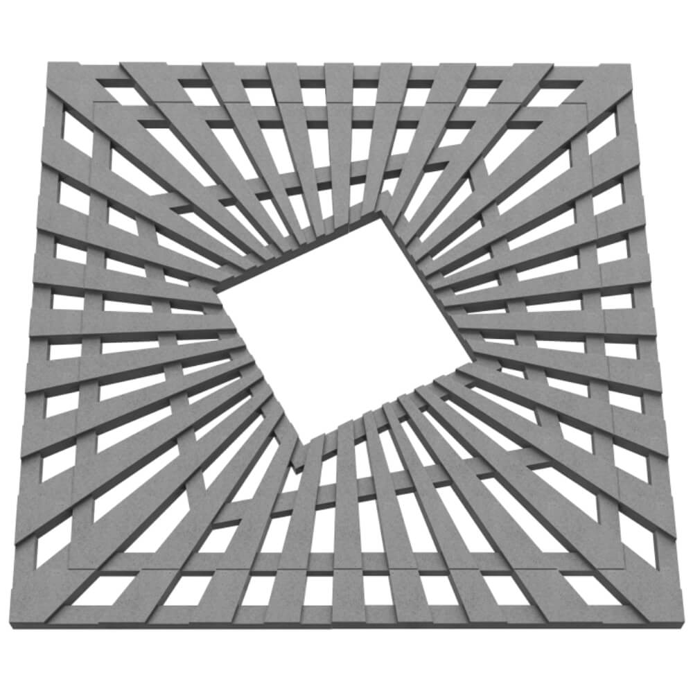 Приствольная решетка для дерева ZKING ATMOSPHERE 1.2х1.2м Серая в Новошахтинске фото