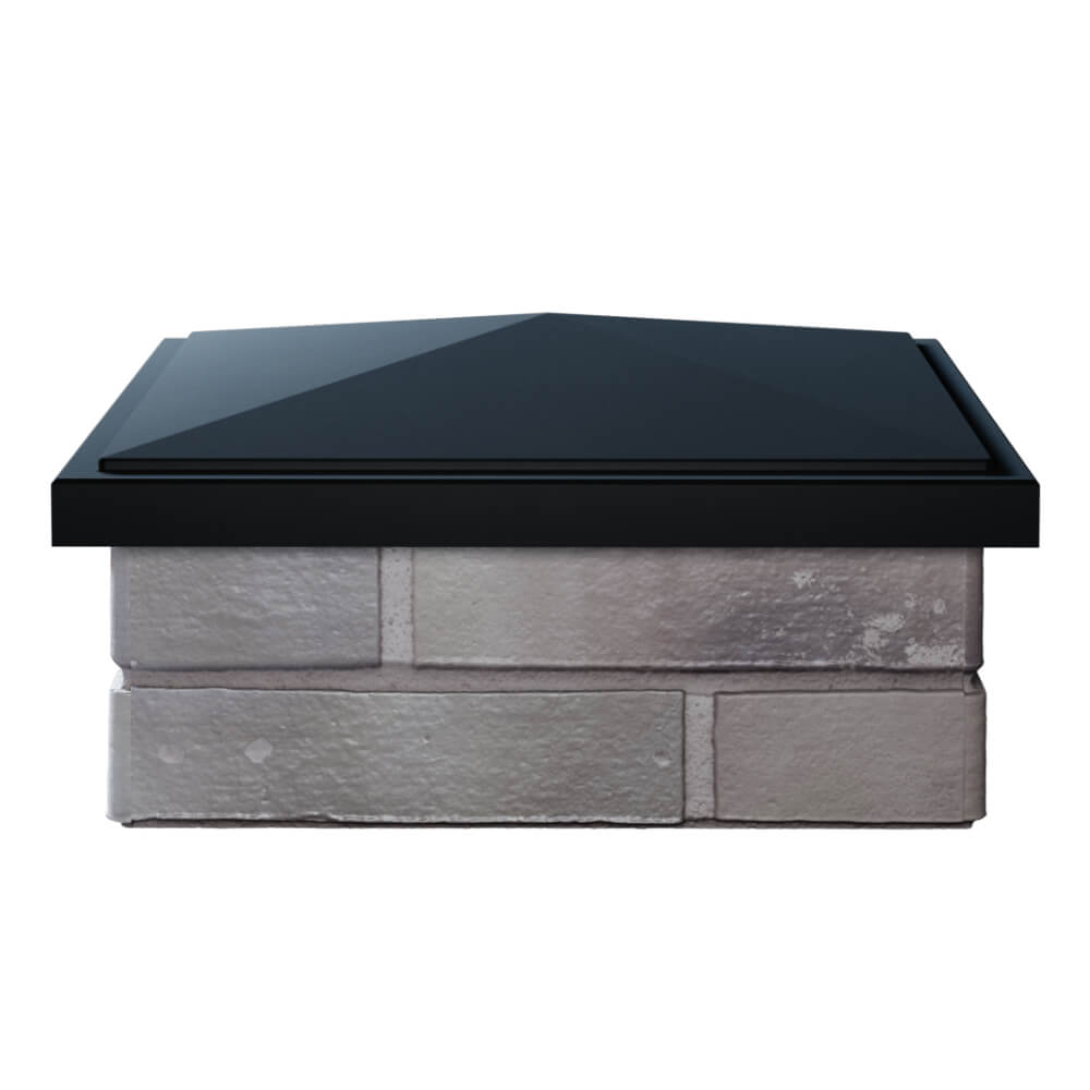 Колпак Zking БонаМоно Черный на столб 1.5х1.5 кирпича (385х385, 400х400мм) Новошахтинск фото