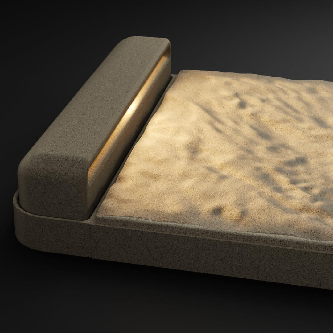 LED Светильник для шаговой плиты STONE Светлая Галька 330х75х98мм Новошахтинск фото