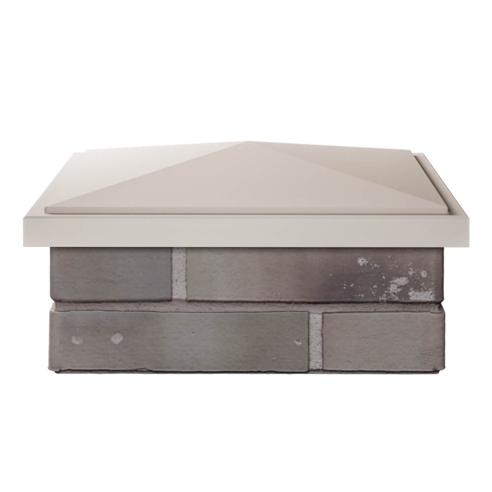 Колпак Zking БонаМоно Бежевый на столб 1.5х1.5 кирпича (385х385, 400х400мм) Новошахтинск фото