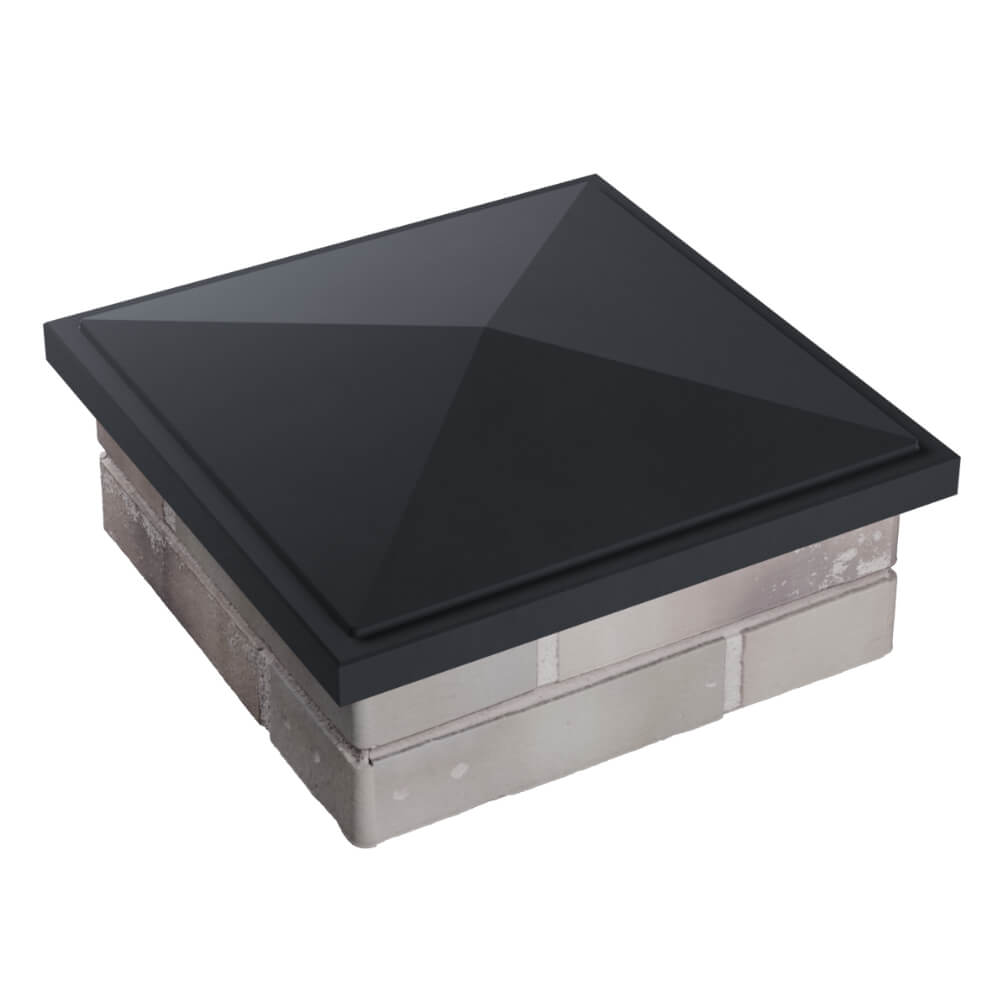 Колпак Zking БонаМоно Серый на столб 1.5х1.5 кирпича (385х385, 400х400мм) в Новошахтинске фото