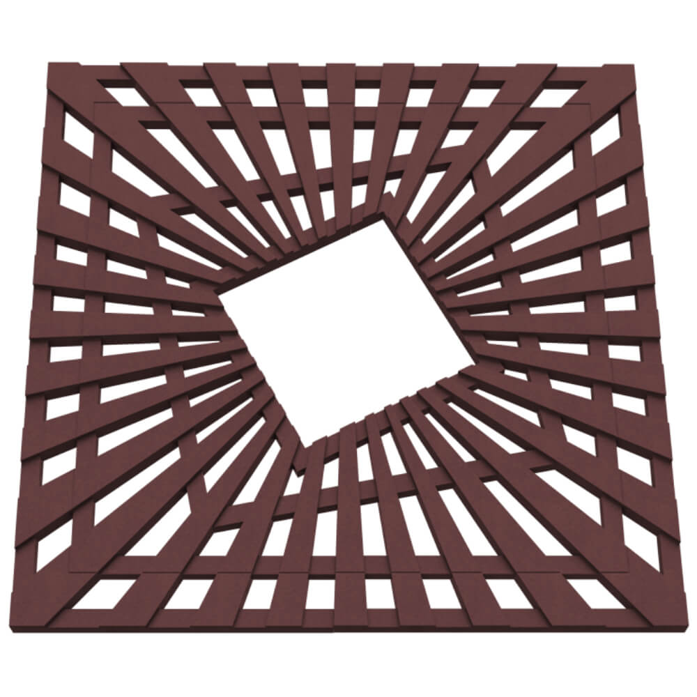 Приствольная решетка для дерева ZKING ATMOSPHERE 1.2х1.2м Коричневая в Новошахтинске фото