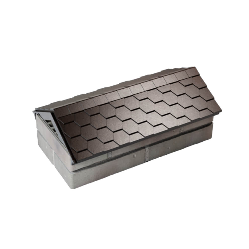 Парапет Zking Эверест Коричневый с посадкой на 1 кирпич (200/225/255мм) в Новошахтинске фото