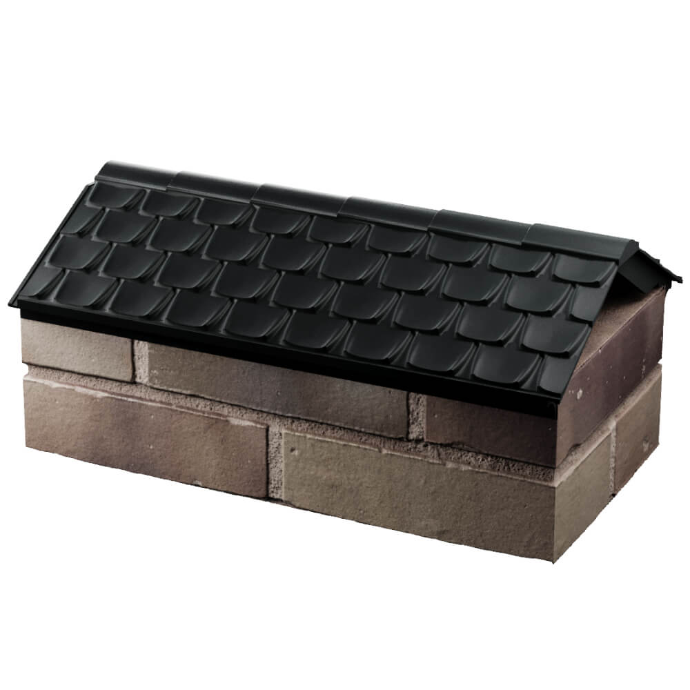 Парапет Zking Эльбрус Черный с посадкой на 1 кирпич (255мм) в Новошахтинске фото