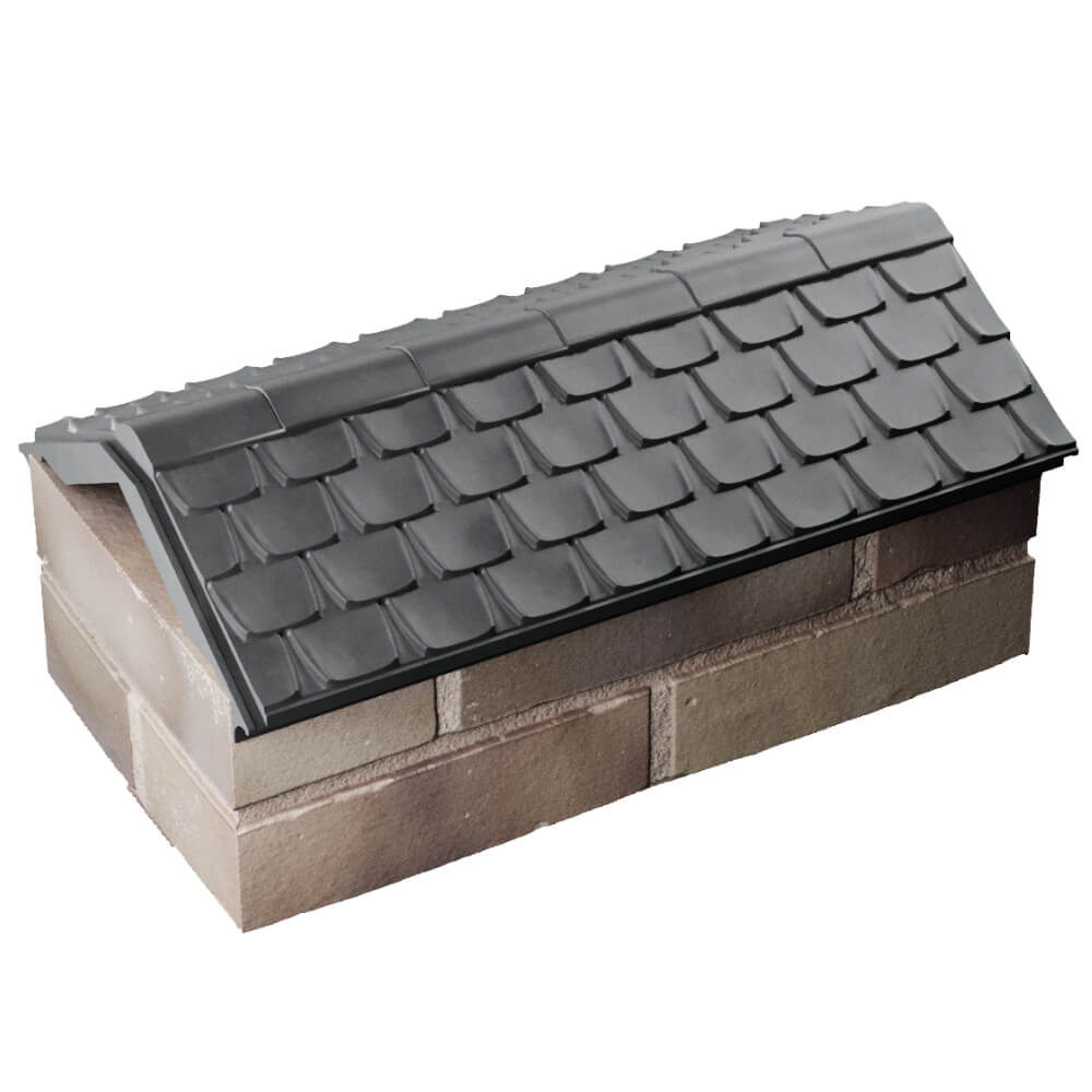 Парапет Zking Эльбрус Серый с посадкой на 1 кирпич (255мм) в Новошахтинске фото