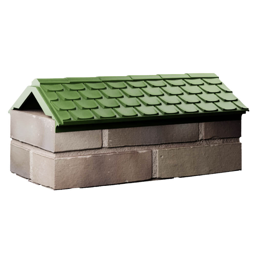 Парапет Zking Эльбрус Зеленый с посадкой на 1 кирпич (255мм) Новошахтинск фото