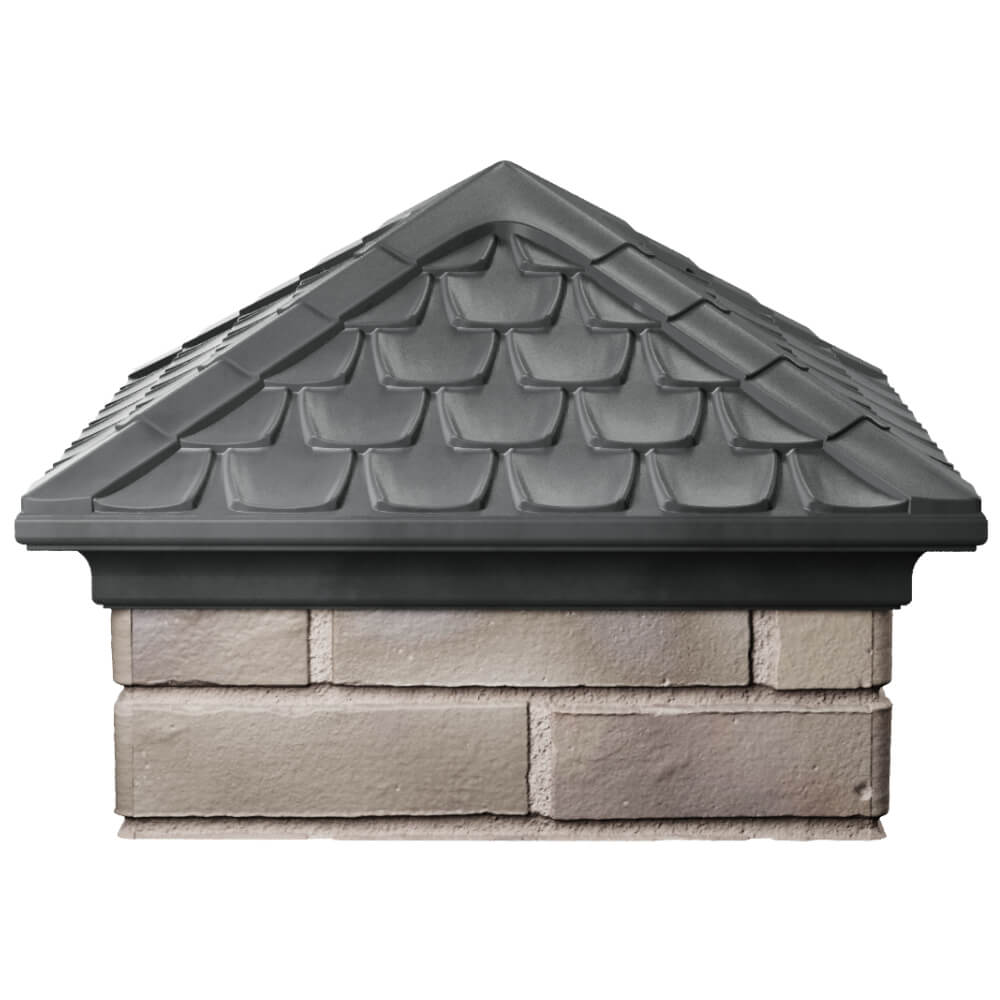 Колпак Zking Эльбрус Серый на столб 1.5х1.5 кирпича (385х385мм) Новошахтинск фото