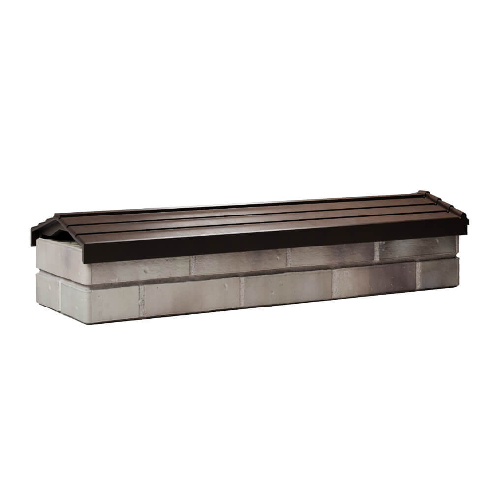 Парапет Zking Бона ХайТек Коричневый посадка на 0.5 кирпича (130мм) Новошахтинск фото