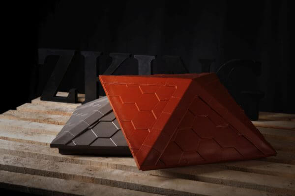 Колпак Zking Эверест Красный на столб 1.5х1.5 кирпича (390х390мм) в Новошахтинске фото