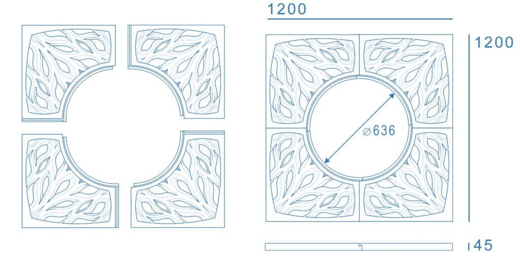 Приствольная решетка для дерева ZKING CRUST 1.2х1.2м Черная в Новошахтинске фото