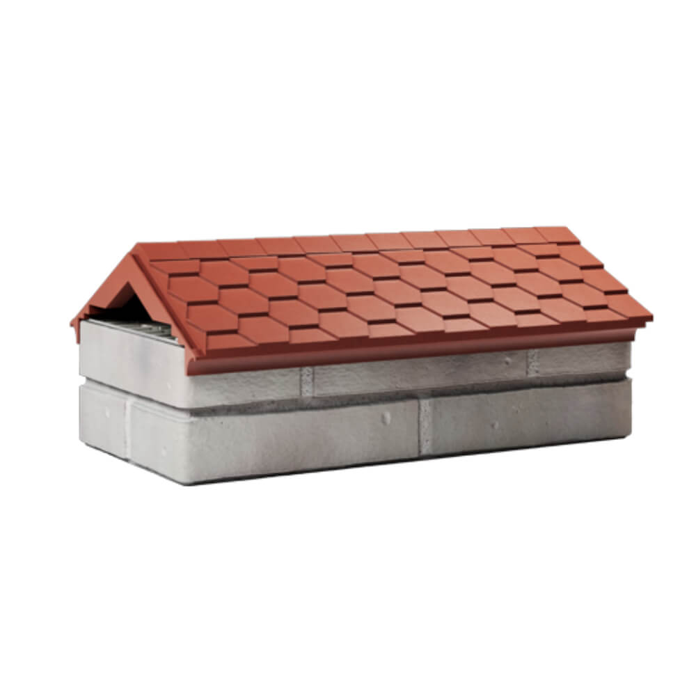 Парапет Zking Эверест Красный с посадкой на 1 кирпич (200/225/255мм) Новошахтинск фото
