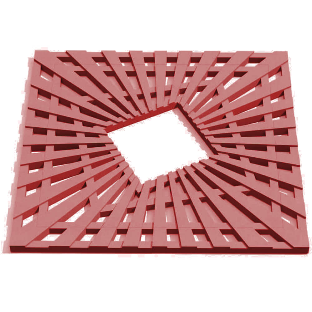 Приствольная решетка для дерева ZKING ATMOSPHERE 1.2х1.2м Красная Новошахтинск фото