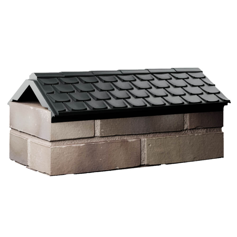 Парапет Zking Эльбрус Черный с посадкой на 1 кирпич (255мм) Новошахтинск фото