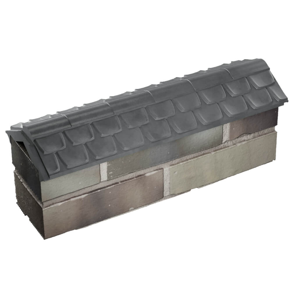 Парапет Zking Эльбрус Серый с посадкой на 0.5 кирпича (130мм) в Новошахтинске фото