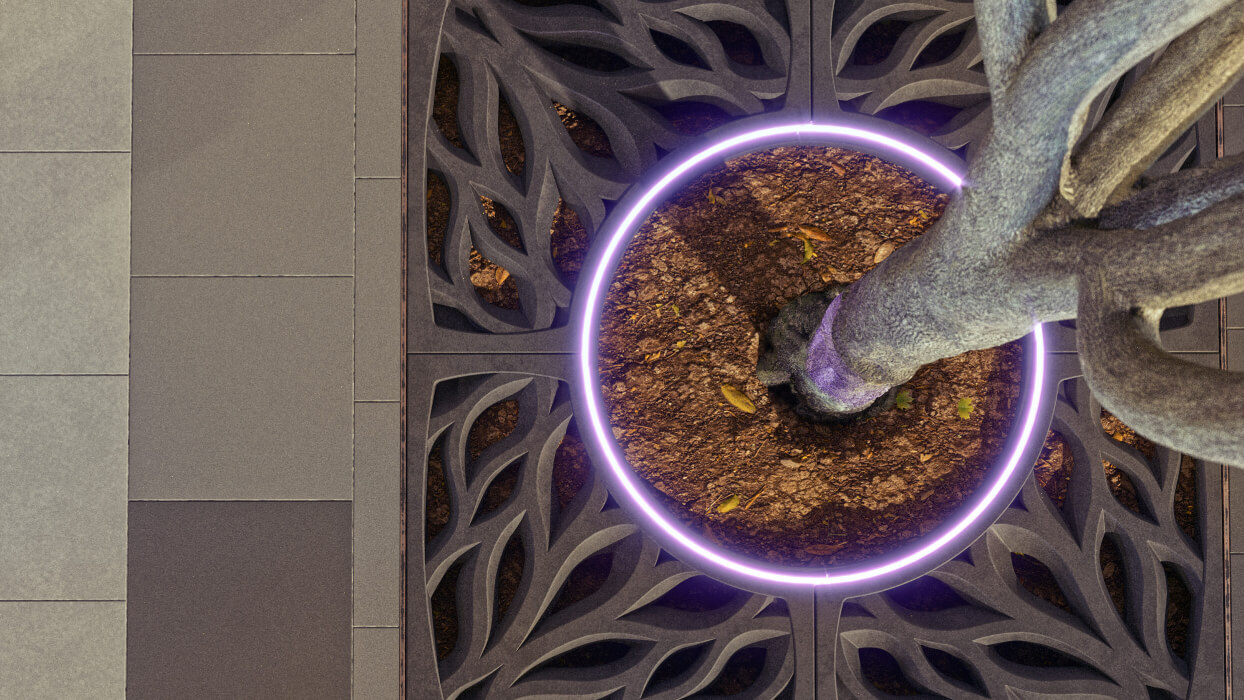 Приствольная решетка для дерева ZKING CRUST 1.2х1.2м Черная в Новошахтинске фото