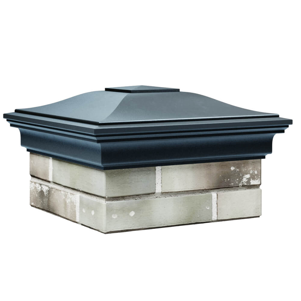 Колпак Zking Монблан Серый на столб 1.5х1.5 кирпича (385х385мм) в Новошахтинске фото