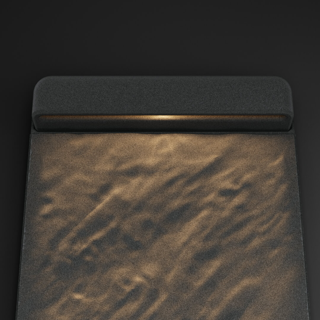 LED Светильник для шаговой плиты STONE Графитовый Серый 330х75х98мм в Новошахтинске фото