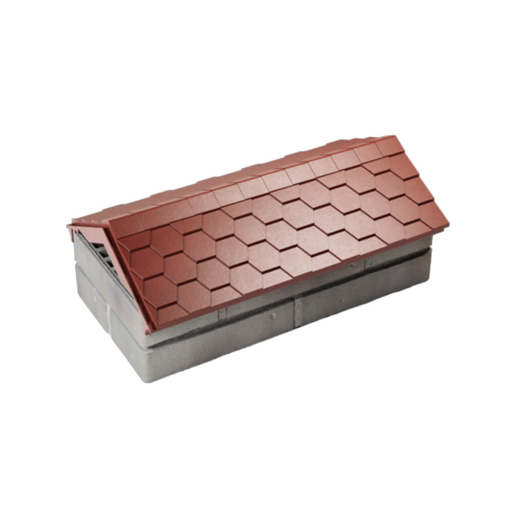 Парапет Zking Эверест Красный с посадкой на 1 кирпич (200/225/255мм) в Новошахтинске фото