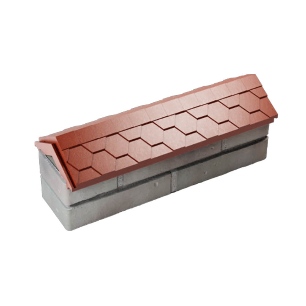 Парапет Zking Эверест Красный с посадкой на 0.5 кирпича (130мм) в Новошахтинске фото