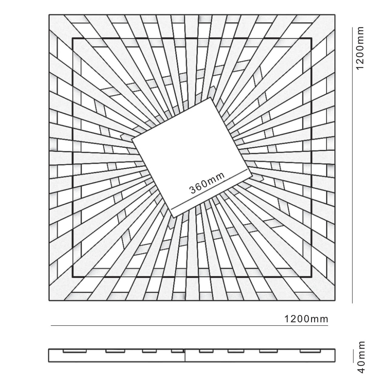 Приствольная решетка для дерева ZKING ATMOSPHERE 1.2х1.2м Черная в Новошахтинске фото