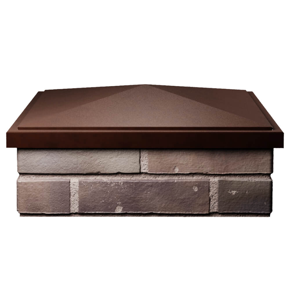 Колпак Zking БонаМоно Коричневый на столб 2х2 кирпича (515х515, 530х530мм) Новошахтинск фото
