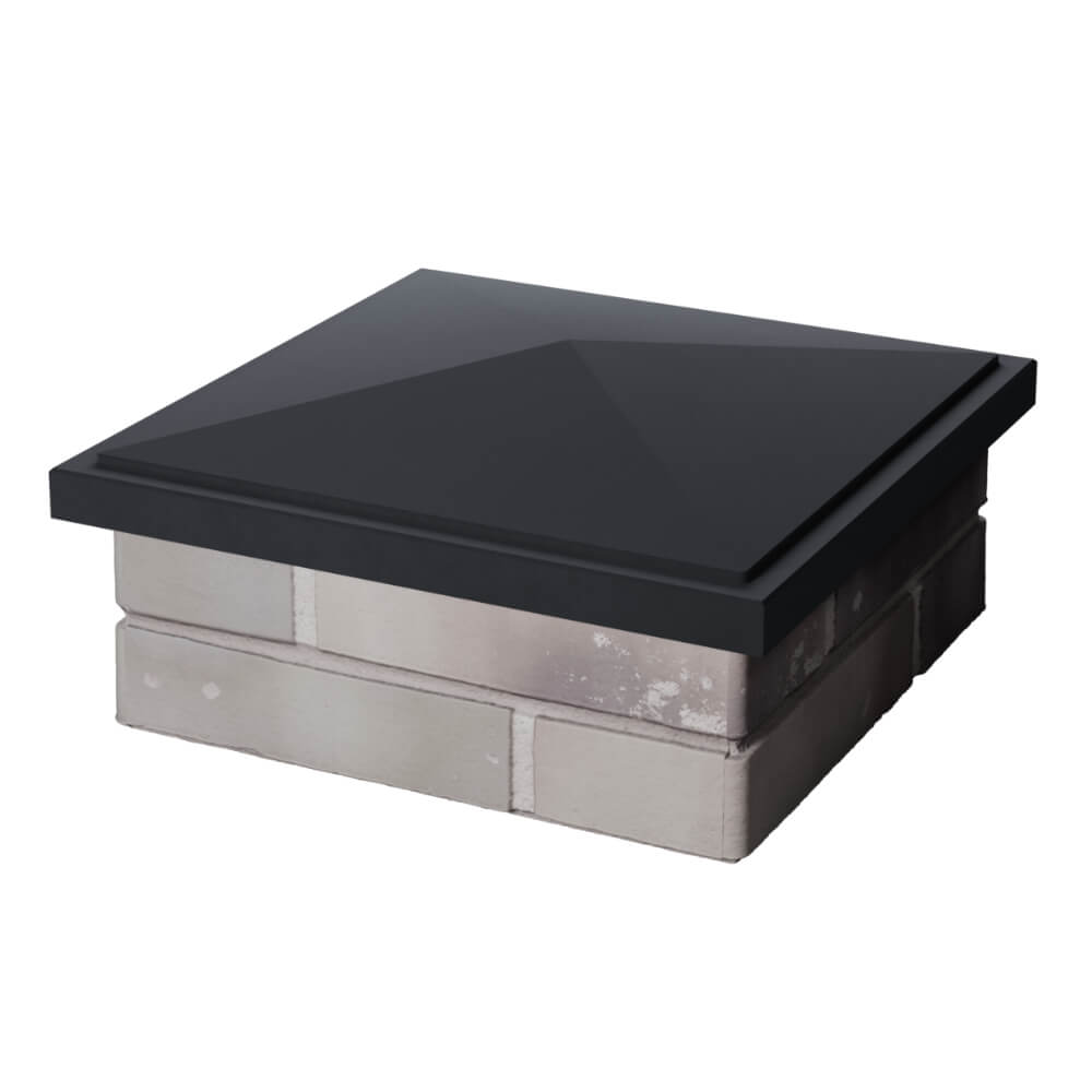 Колпак Zking БонаМоно Серый на столб 1.5х1.5 кирпича (385х385, 400х400мм) в Новошахтинске фото