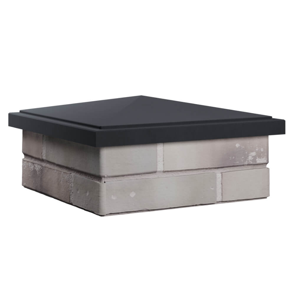 Колпак Zking БонаМоно Серый на столб 1.5х1.5 кирпича (385х385, 400х400мм) в Новошахтинске фото