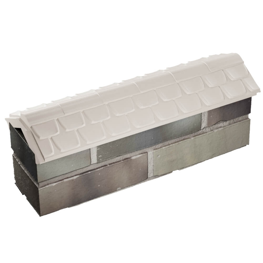 Парапет Zking Эльбрус Бежевый с посадкой на 0.5 кирпича (130мм) в Новошахтинске фото