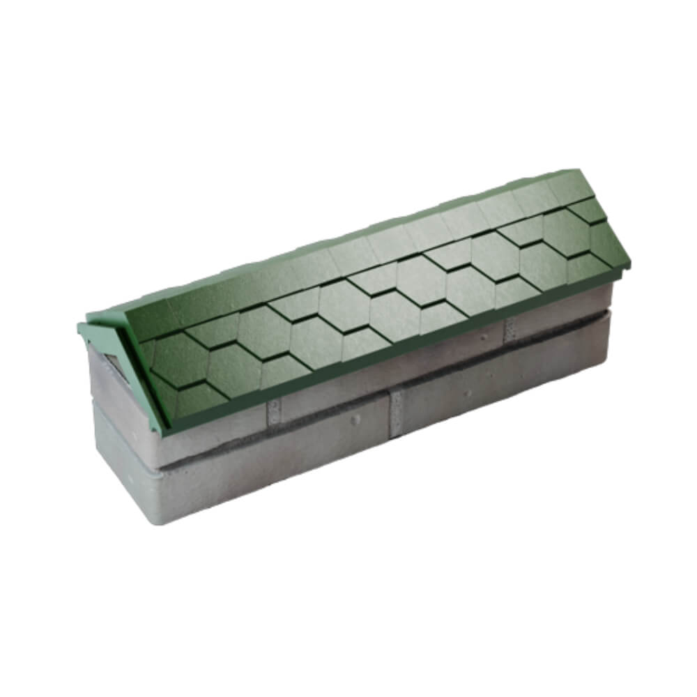 Парапет Zking Эверест Зеленый с посадкой на 0.5 кирпича (130мм) в Новошахтинске фото