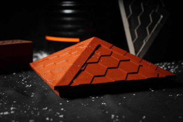 Колпак Zking Эверест Красный на столб 1.5х1.5 кирпича (390х390мм) в Новошахтинске фото