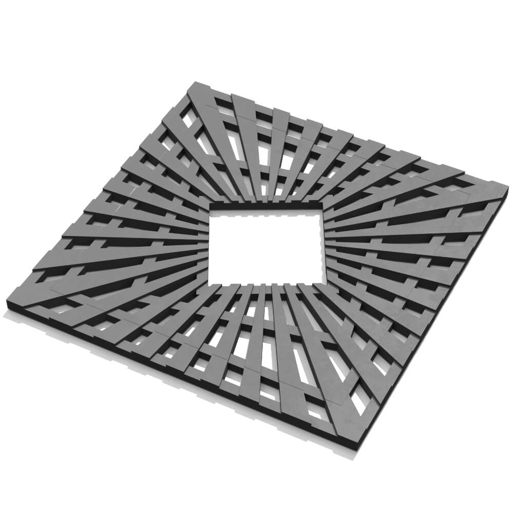 Приствольная решетка для дерева ZKING ATMOSPHERE 1.2х1.2м Серая в Новошахтинске фото