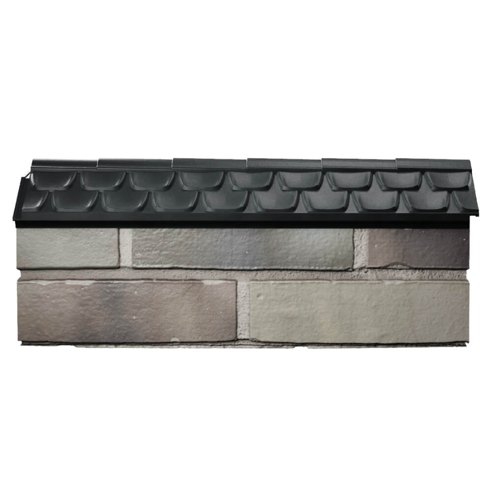 Парапет Zking Эльбрус Черный с посадкой на 0.5 кирпича (130мм) в Новошахтинске фото